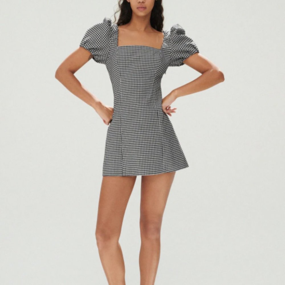 Zara Black & White Gingham Dress